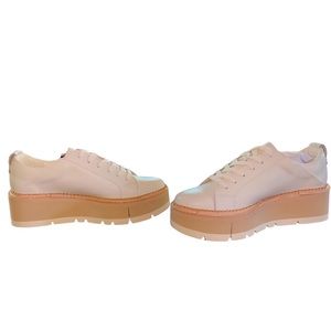 Dolce Vita Toyah White Leather Sneakers Size 7